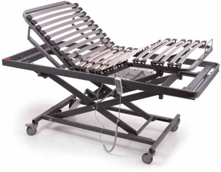 cama geriatrica completa + colchon + barandillas