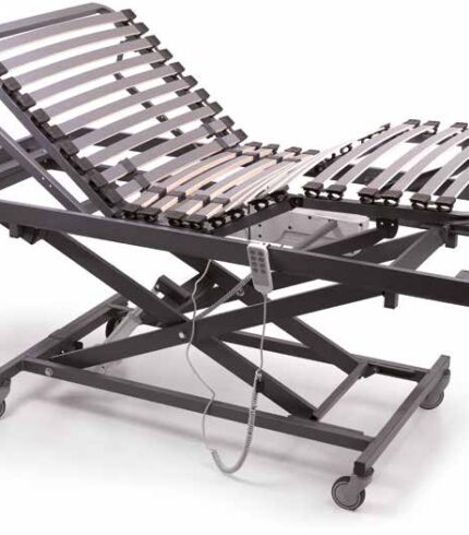 cama geriatrica completa + colchon + barandillas